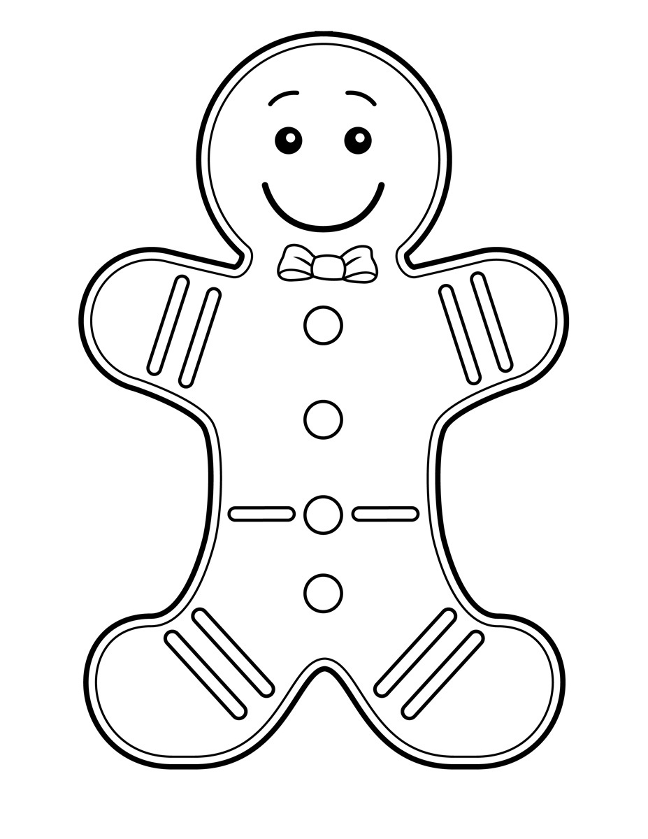 Gingerbread Men Coloring Pages