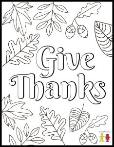 Thanksgiving Coloring Pages (Free Printable for Kids)