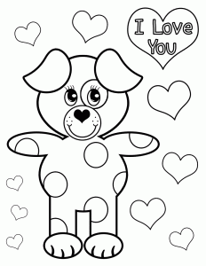 Abatian "I Love You " Coloring Pages