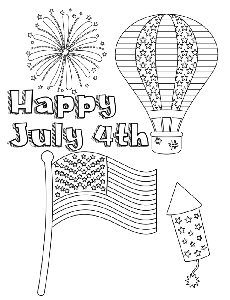 Coloring Pages Fourth Of July
