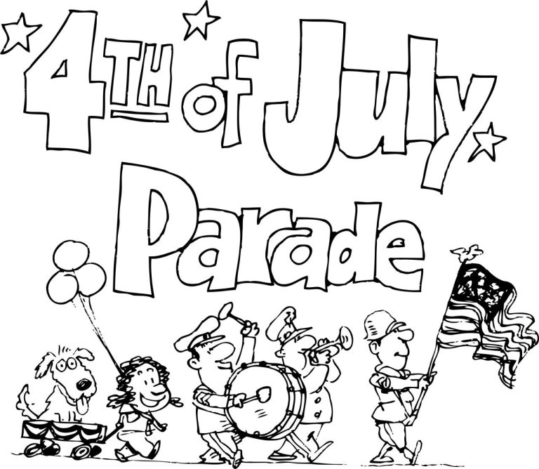 July 4Th Coloring Page