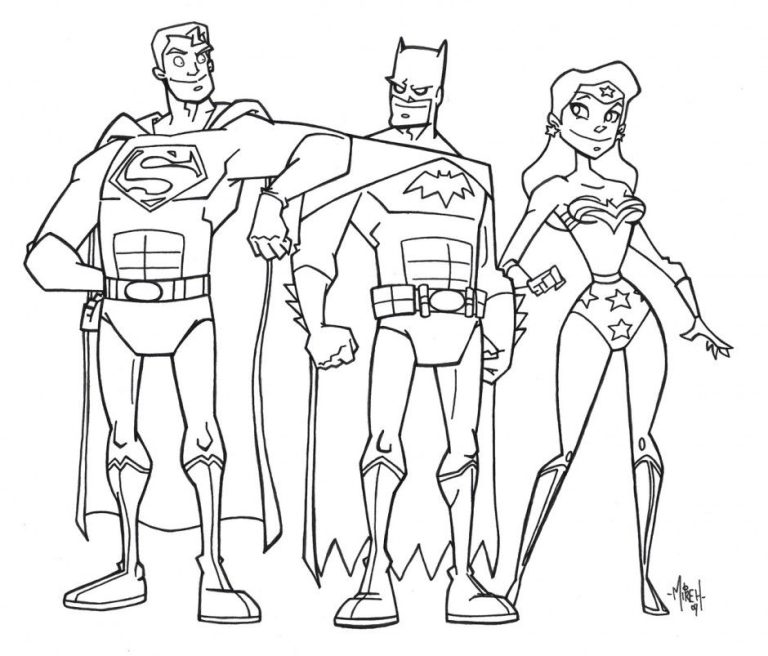 Coloring Pages Justice League