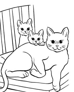 Cat Coloring Page Free Printable 312+ Popular SVG File
