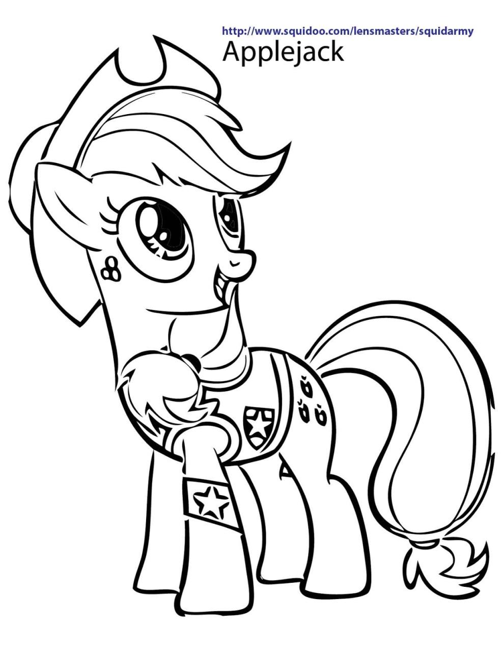 My Little Pony Coloring pages Squid Army