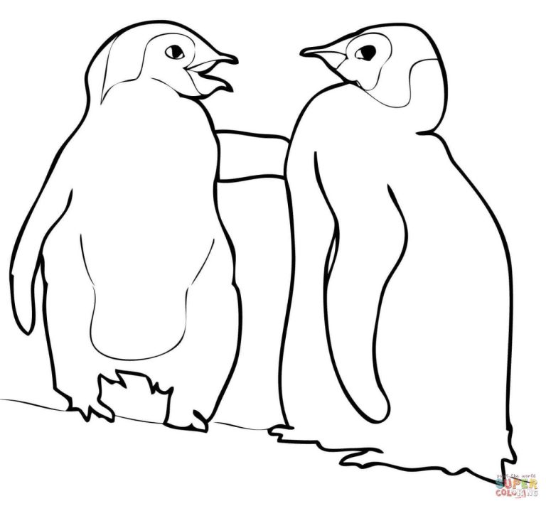 Coloring Pages Of Penguins