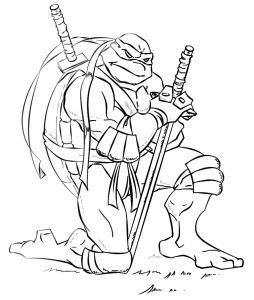 Raphael Ninja Turtles Coloring Lesson Coloring Pages for Kids