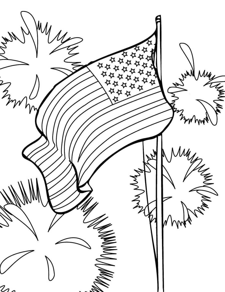 American Flag Coloring Pages. You can print on the site for free