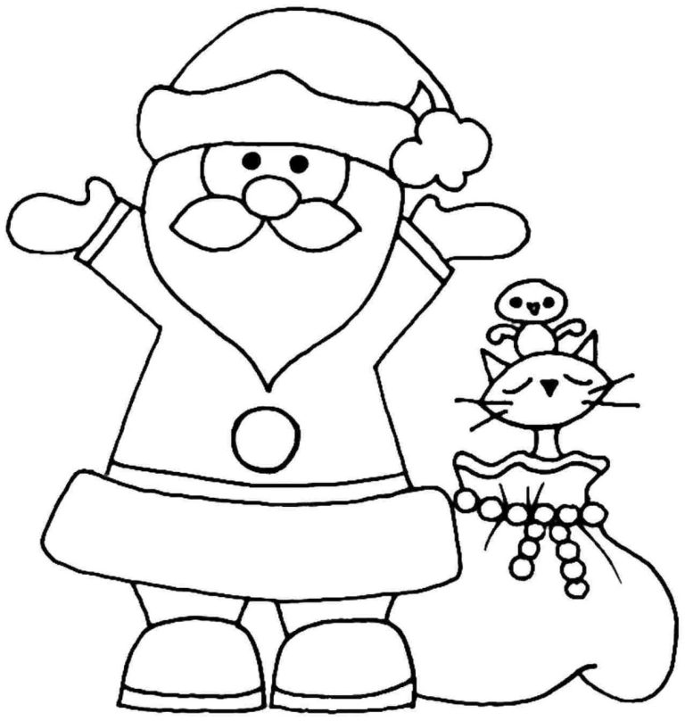 Coloring Pages Of Santa Claus