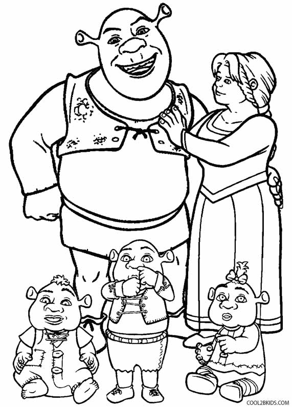 Coloring Pages Of Shrek