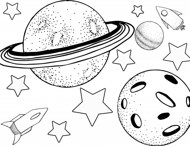 Planet Coloring Page