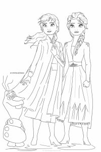 Frozen 2 Coloring Pages Elsa and Anna coloring