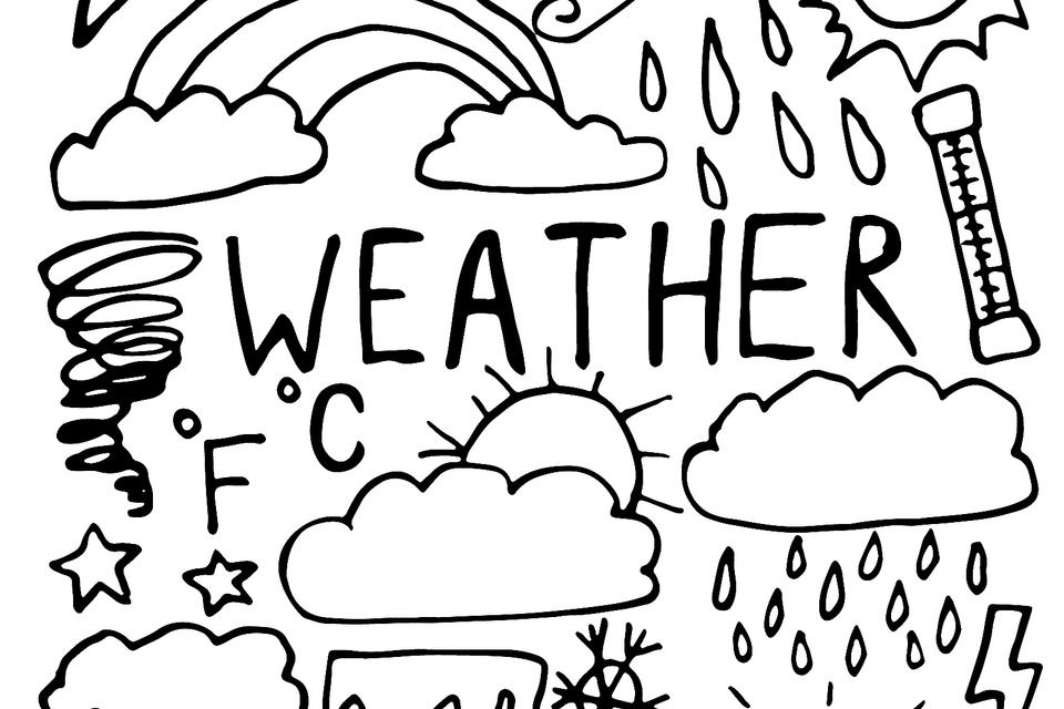 Weather Coloring Pages for Kids Fun & Free Printable Coloring Pages of