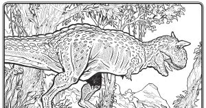 Carnotaurus Coloring Page Jurassic Park Clipart Carnotaurus Jurassic