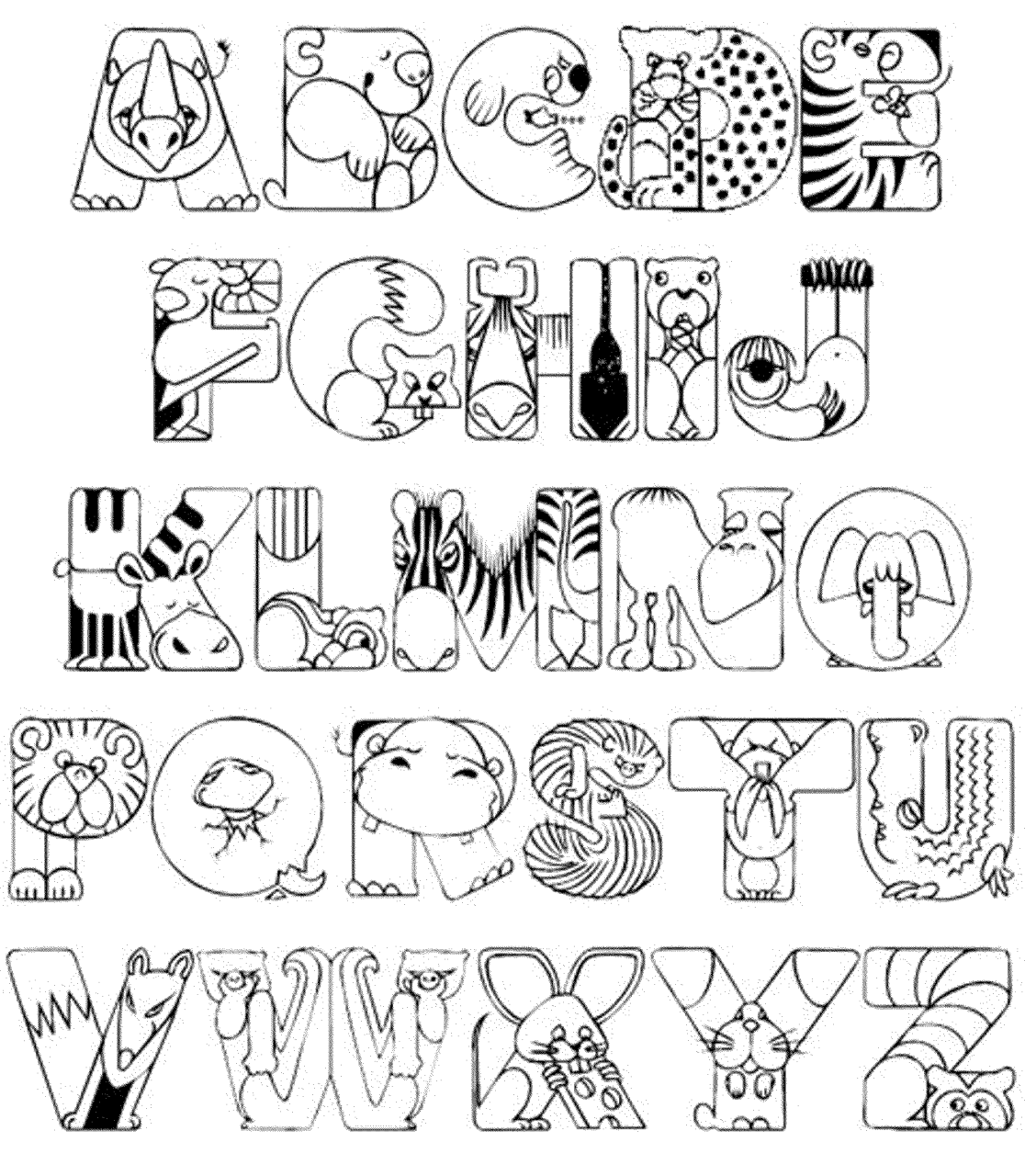 Abc Coloring Page