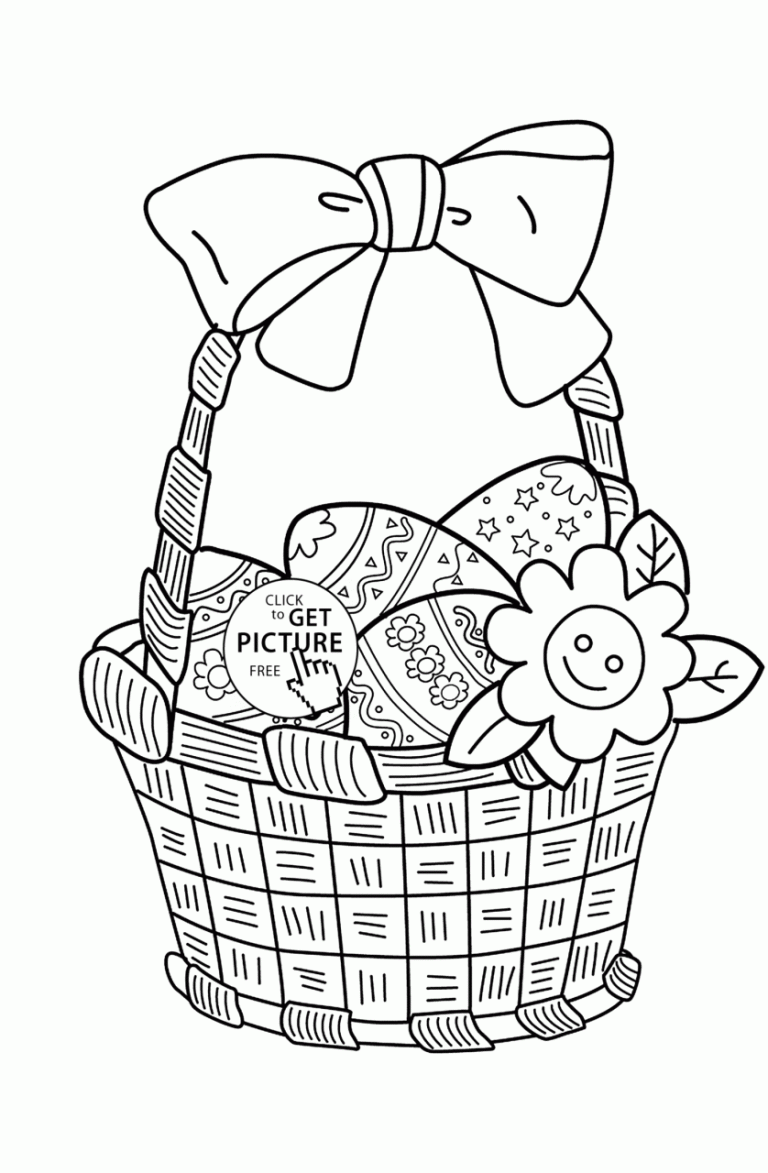 Easter Basket Coloring Pages