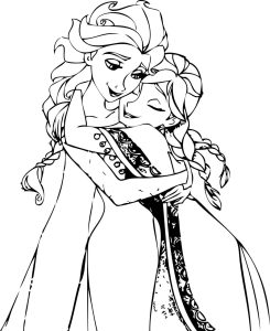 Elsa And Anna Coloring Pages Coloring Home
