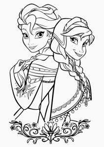 Anna Frozen Coloring Page at GetDrawings Free download