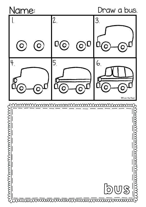 Easy Drawing Worksheets For Kindergarten