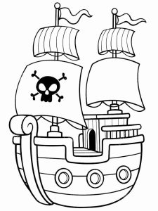 32 Pirate Ship Coloring Page in 2020 Pirate coloring pages, Pirate