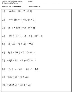 Holt Mathematics Worksheets With Answers 7th Grade