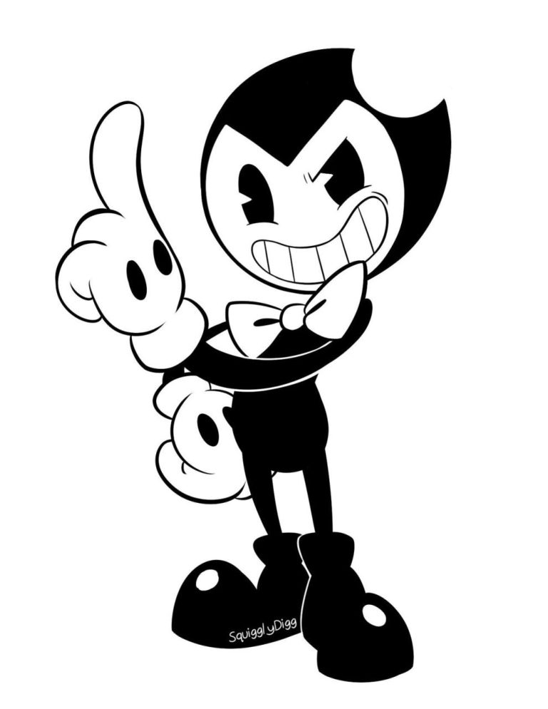 Bendy Coloring Page