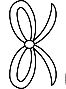 Bows coloring pages. Free Printable Bows coloring pages.