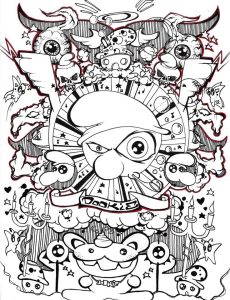 382 best Doodle & Monster Coloring Pages images on Pinterest Doodles