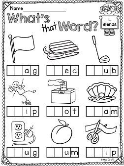 Consonant Vowel Blends Worksheets For Kindergarten
