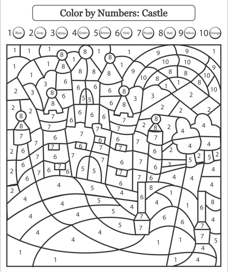 Coloring Pages By Number