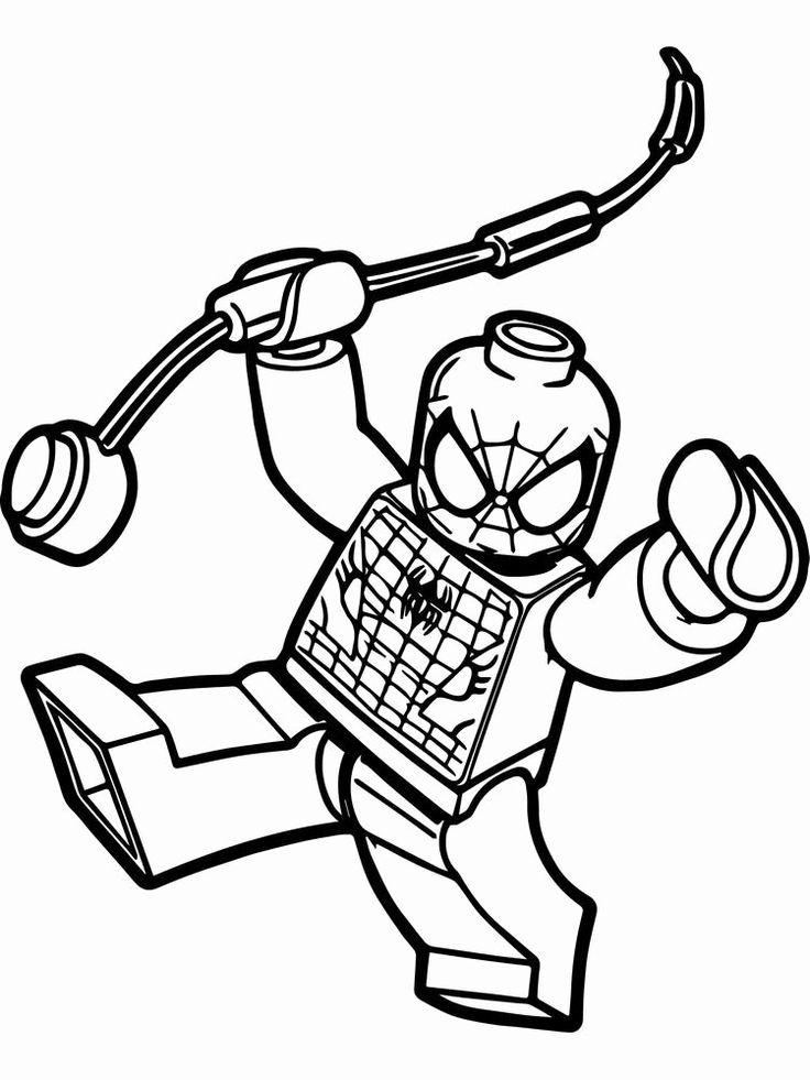 Free Lego Spiderman Coloring Pages