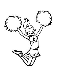 Cheerleader coloring pages. Free Printable Cheerleader coloring pages.
