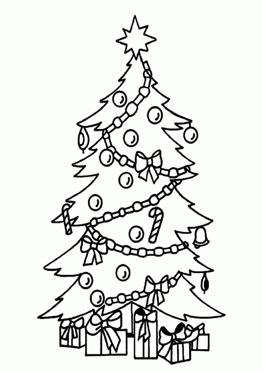 Christmas Tree Color Page