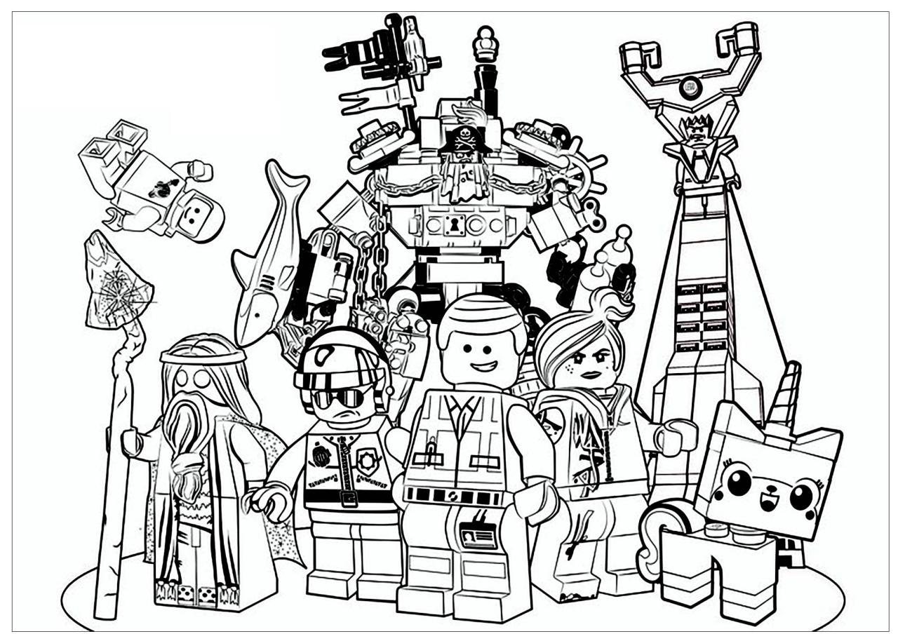 Lego movie Movies Adult Coloring Pages