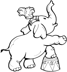 Print & Download Teaching Kids through Elephant Coloring Pages
