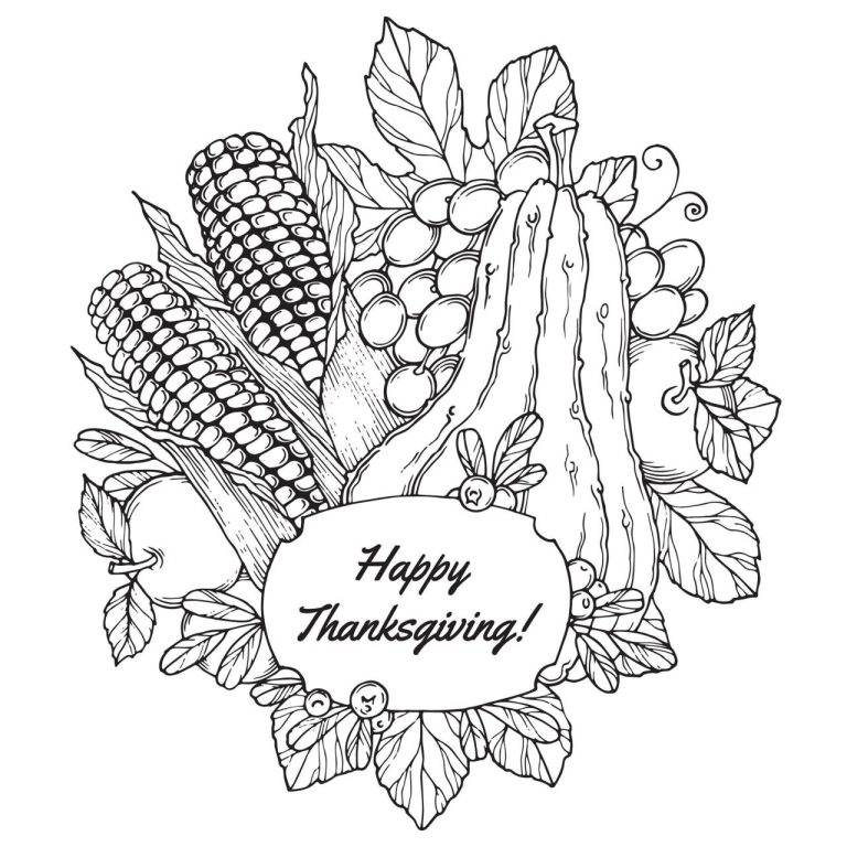 Free Printable Thanksgiving Color Pages