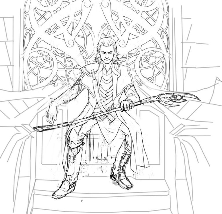 Loki Coloring Pages