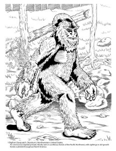 Simplicityme Bigfoot Coloring Pages
