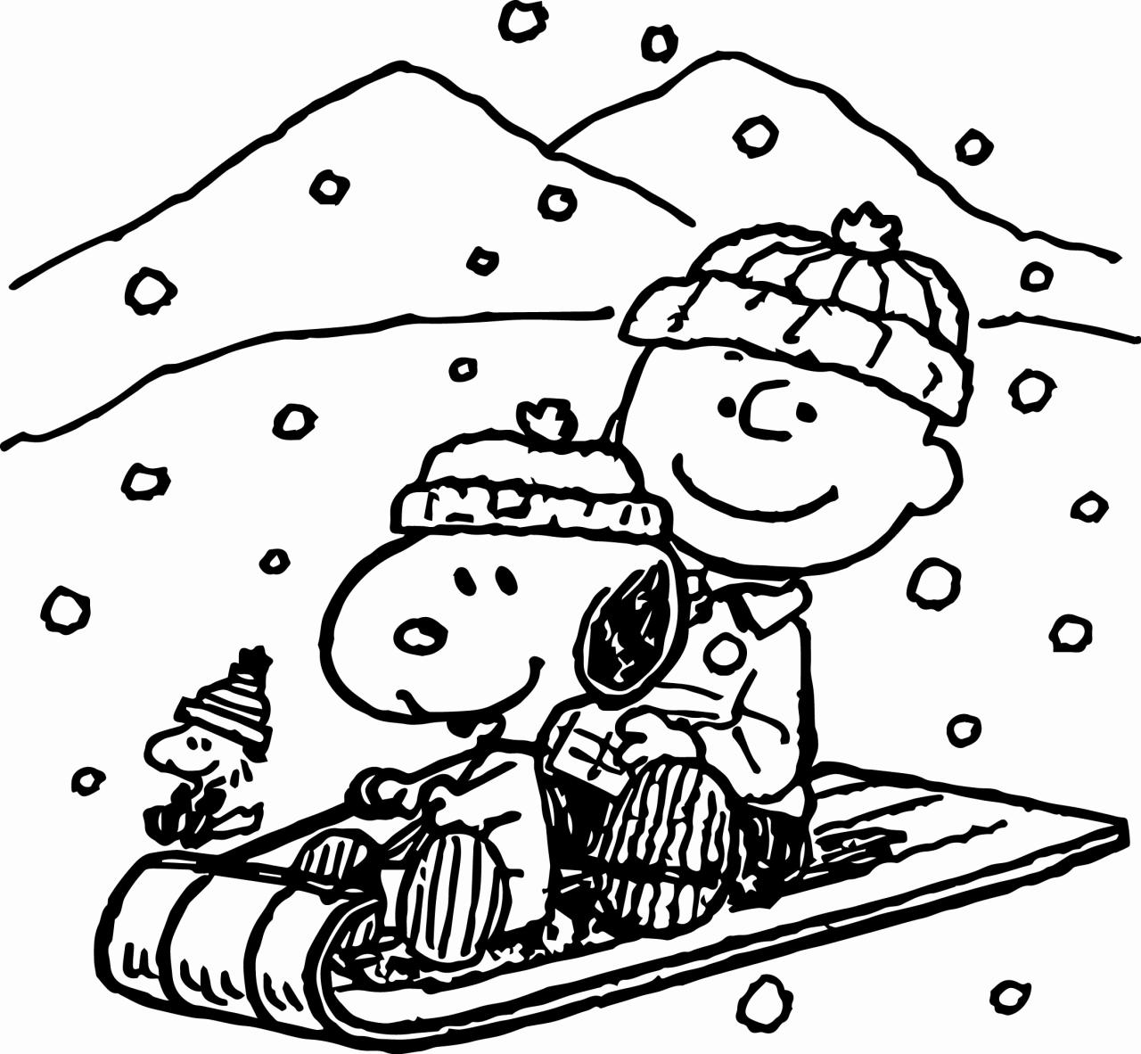 Cute Winter Coloring Pages at Free printable