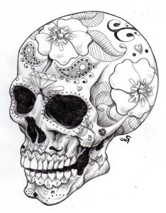 Super Cool Sugar Skull Coloring Pages