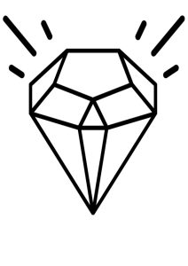 Diamond Coloring Page How To Color Diamond Shape Waving Hand Coloring