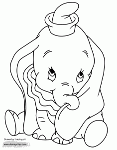 Dumbo Coloring Pages Disney's World of Wonders