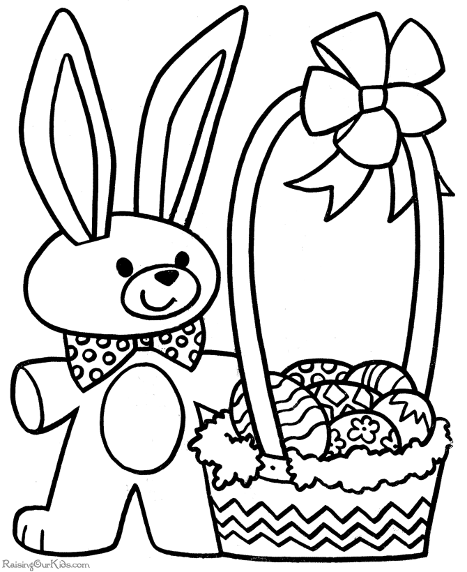 Full Size Printable Easter Coloring Pages