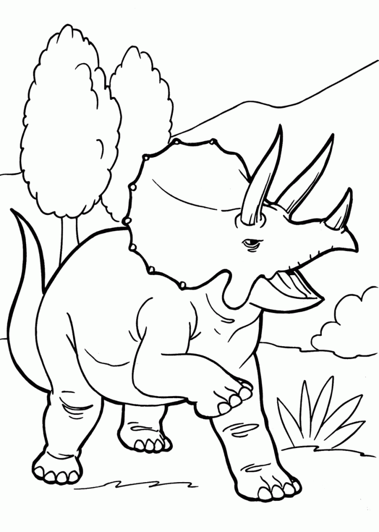 Dino Coloring Pages Printable