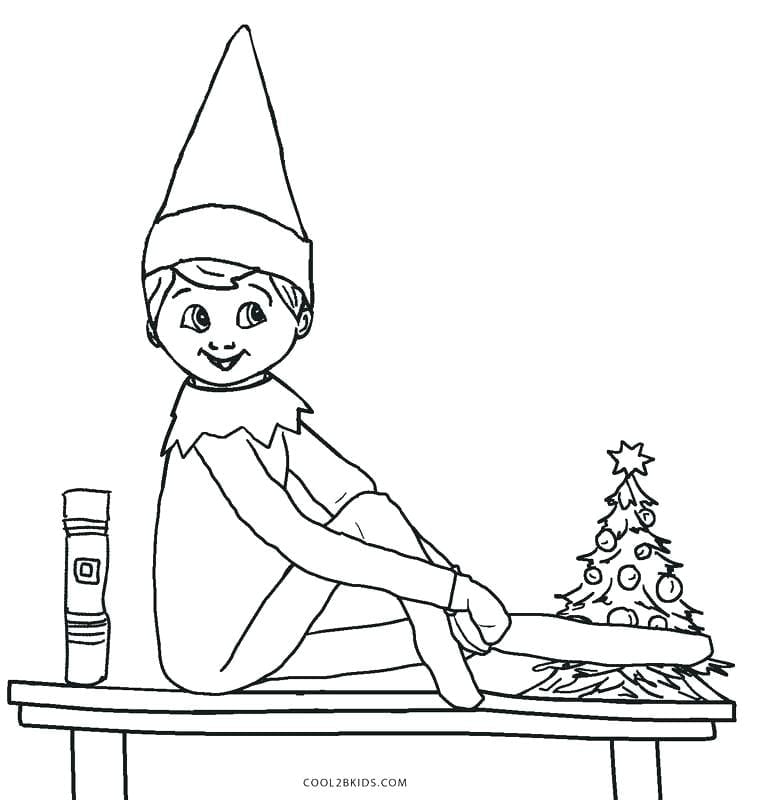 Elf On The Shelf Coloring Page NEO Coloring