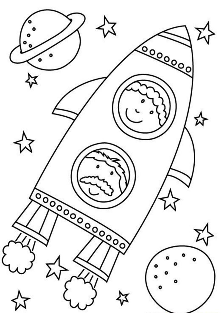 Free & Easy To Print Space Coloring Pages Space coloring pages, Space