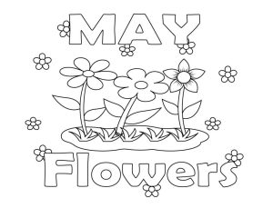 May Flower Coloring Pages Free coloring pages, Coloring pages, Flower