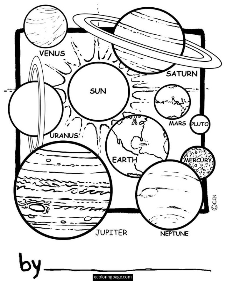 Outer Space Coloring Pages