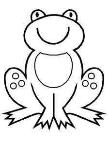 Get This Free Simple Frog Coloring Pages for Children CM3XV