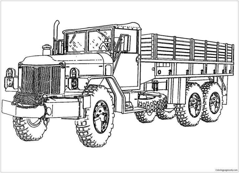 Trucks Coloring Page