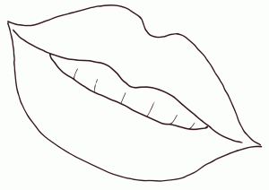 Lips Coloring Pages to download and print for free